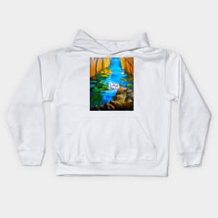 Lotus Pond 11 Kids Hoodie